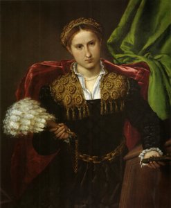 Porträt der Laura da Pola, Gemahlin des Febo da Brescia von Lorenzo Lotto