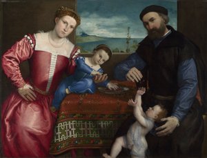Porträt von Giovanni della Volta mit seiner Frau und seinen Kindern