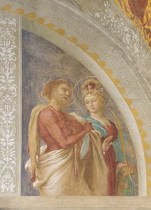 Heilige Katharina von Alexandria und Heiliger Bartholomäus von Lorenzo Lotto
