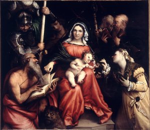 Die mystische Hochzeit der Heiligen Katharina, 1524