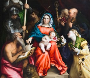 Die mystische Hochzeit der heiligen Katharina von Alexandria