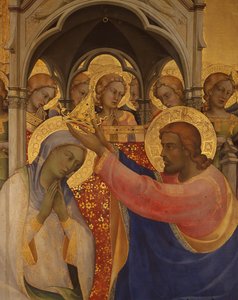 Krönung der Jungfrau (Detail) von Lorenzo Monaco