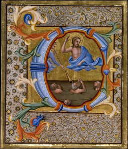 Jüngstes Gericht in einer Initiale C, ca. 1406-7