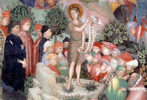 Johannes der Täufer predigt (Detail) von Lorenzo Salimbeni