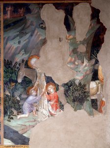 Das Treffen zwischen Maria und Jesus mit Johannes dem Täufer als Kind, (Detail) von Lorenzo Salimbeni