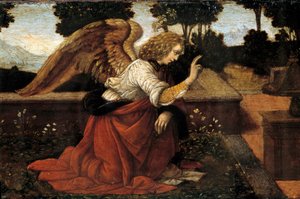 (Detail) Die Verkündigung von Lorenzo di Credi