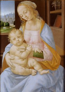Die Jungfrau und das Kind, 15. - 16. Jahrhundert 1470-1537 von Lorenzo di Credi