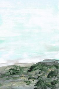 Ruhige Grüne Küstenlandschaft von Lori Ann Folz