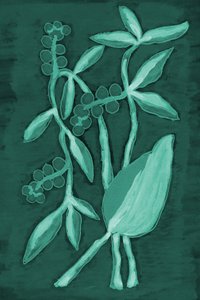 Tiefgrüne Botanicals