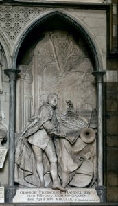 Grab von Georg Friedrich Händel von Louis-Francois (1702-62) Roubillac