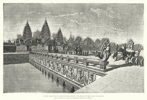 Östlicher Eingang zum Khmer-Tempel von Preah Khan, Angkor, Kambodscha von Louis (after) Delaporte