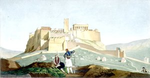 Ansicht der Akropolis von Athen