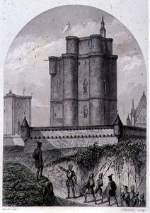 Der Donjon von Vincennes, gestochen von Schroeder