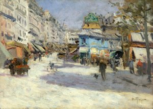 Rue Lepic, Ecke Rue Puget und Place Blanche, ca. 1890 von Louis Abel Truchet