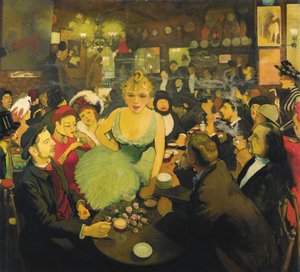 Im Montmartre-Club Le Mirliton von Aristide Bruant, 1886-1887 von Louis Anquetin