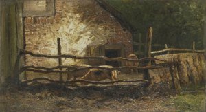 Schweine im Stall von Louis Apol