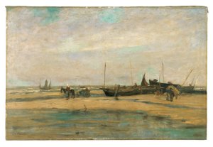 Meereslandschaft bei De Panne von Louis Artan