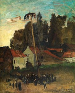 Klettern am Pfahl von Louis Artan de Saint Martin