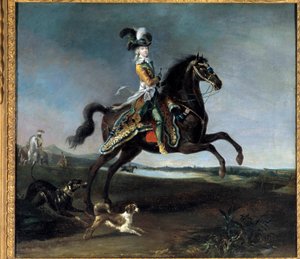 Reiterporträt von Marie Antoinette, Königin von Frankreich