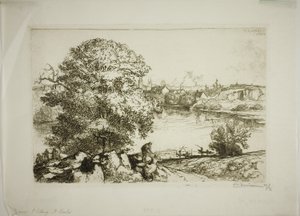 Angers, See Saint-Nicolas von Louis Auguste Lepère