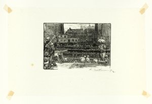 Gipsentlader, Platte drei aus Le Long de la Seine et des Boulevards von Louis Auguste Lepère