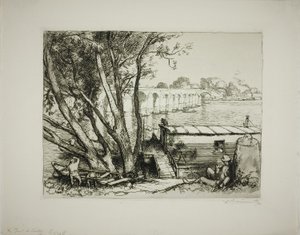 Poissy von Louis Auguste Lepère