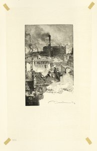 Quartier des Gobelins, Tafel 20 aus Le Long de la Seine et des Boulevards von Louis Auguste Lepère