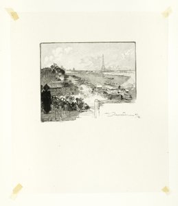 Die Morgendämmerung, Tafel vierzehn aus Le Long de la Seine et des Boulevards von Louis Auguste Lepère