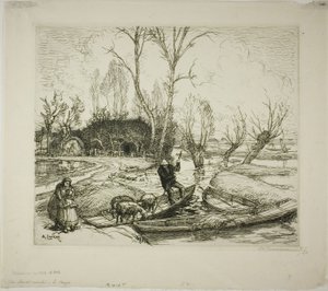 Das überflutete Marais: Der Schäfer von Louis Auguste Lepère