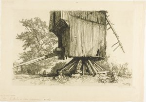 Die Lidor-Windmühle von Louis Auguste Lepère