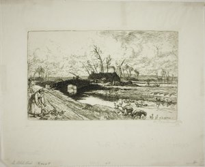 Die kleine Brücke von Louis Auguste Lepère