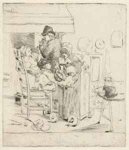 Küchenszene mit Kindern