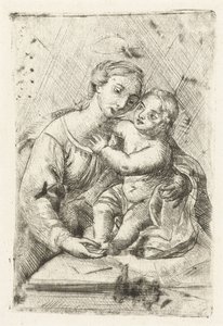Madonna mit Kind von Louis Bernard Coclers