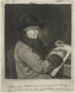 Porträt des Künstlers Johannes Janson, zeichnend