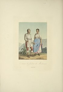 Kostüme der Mechoacan-Indianer, Illustration aus 