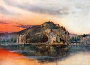 Gesamtansicht von Namur und seiner Zitadelle von Louis Burleigh-Bruhl
