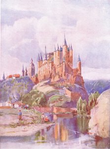 Der Alcazar, Segovia, aus Hutchinsons Picturesque Europe, veröffentlicht von Hutchinson & Son, ca. 1930