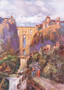 Der Tajo Ronda, aus Hutchinsons Picturesque Europe, veröffentlicht von Hutchinson & Son, ca. 1930 von Louis Burleigh Bruhl