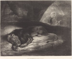 Der Schlaf des Löwen von Louis Candide Boulanger
