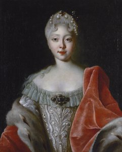 Porträt der Großfürstin Elisabeth Petrowna (1709-1761) von Louis Caravaque