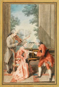 Mademoiselle Delong de Genève, Monsieur Philippe und Monsieur de Texier von Louis Carrogis Carmontelle