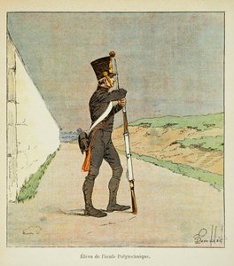 Illustration aus dem Buch „The Memorial of Saint Helene“ von Graf Emmanuel de Las Cases: Student der Polytechnischen Schule
