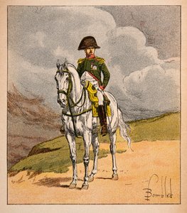 Reiterporträt von Kaiser Napoleon I., aus dem Buch „The Memorial of Saint Helene“ von Graf Emmanuel de Las Cases