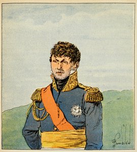 Illustration von Louis Bombled (1862-1927) aus dem Buch „Das Memorial von Saint Helena“ von Graf Emmanuel de Las Cases (1766-1842): Porträt von Marschall Victor (Claude Victor Perrin)