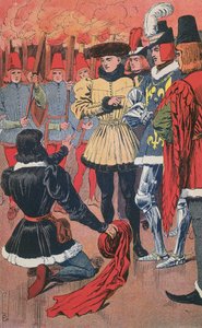 Johanna von Orléans erkennt Karl VII. in Chinon, aus 