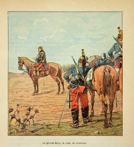 Die Armee der Loire von Eugene Sergent, illustriert von Louis Bombled (Deutsch-Französischer Krieg; Feldzug von 1870-1871): General Barry am Vorabend der Schlacht von Coulmiers, November 1870, Privatsammlung