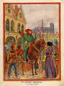 Die großen Tage des Hôtel de Ville de Paris von A. Mercier, illustriert von Louis Bombled: Am 7. Juli von Louis Charles Bombled