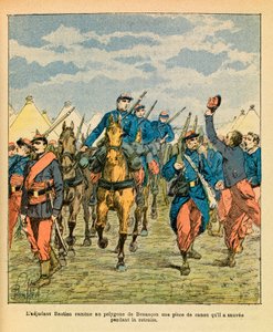 Die Ost-Armee von Eugene Sergeant, illustriert von Louis Bombled: Wachtmeister Bastien bringt ein gerettetes Kanonenstück zurück