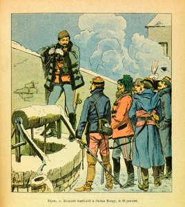 Die östliche Armee: Dijon, Ricciotti Garibaldi in der Bargy-Fabrik am 23. Januar