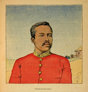Der Krieg in Madagaskar - Anekdotische Geschichte der französischen Expeditionen von 1885-1895 von Henri Galli, illustriert von Louis Bombled: Porträt von Prinz Ramahatra von Louis Charles Bombled